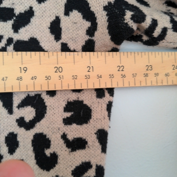Jones New York Sweater Blazer Women's Large Animal Print Cotton Wool Long Sleeve - Picture 6 of 10
